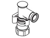 INAX/LIXIL　MSA-001　キッチン用タッチレス水栓 別売部材 浄水器専用水栓逆止弁継手 [◇]