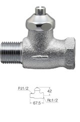 水栓金具 三栄水栓　V211D-13　ストレート形止水栓 化粧バルブ 共用形