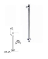 水栓金具 三栄水栓　V21JSD-X2-13X300　D式ストレート形止水栓 共用形