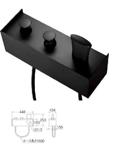 画像1: 水栓金具 三栄水栓　SK9891-13　サーモシャワー混合栓 節水水栓 壁付サーモスタット式