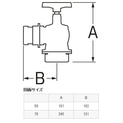 画像2: 水栓金具 三栄水栓　V191-50　差込90°ターニングバルブ