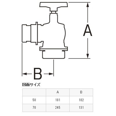 画像2: 水栓金具 三栄水栓　V191-75　差込90°ターニングバルブ