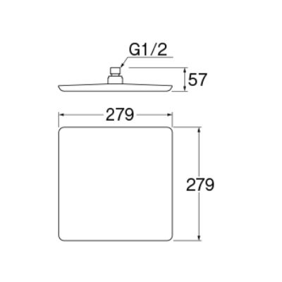 画像2: 水栓金具 三栄水栓　S1045F2　回転シャワーヘッド バスルーム用