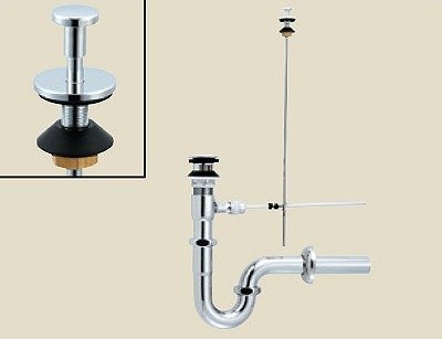 画像1: INAX/LIXIL　LF-6SALU　水栓金具 特定施設向け ポップアップ式床排水Ｓトラップ