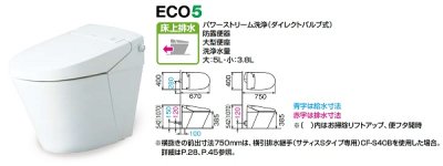 画像2: INAX　【YBC-S40P+DV-S826P】　便器 サティスSタイプ ECO5 アクアセラミック 床上排水(Pトラップ) S6 ブースター付 一般地 [♪⇔]