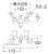 画像2: 水栓金具 三栄水栓　SK11-W-13　壁付ツーバルブ ツーバルブシャワー混合栓 共用形 バスルーム用 (2)
