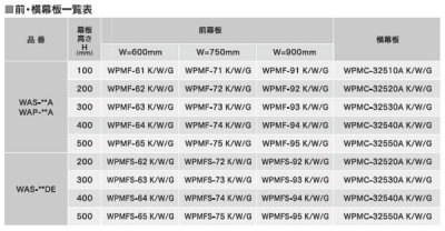 画像2: 高須産業 WPMFS-62-K レンジフード 前幕板 幅600mm 幕板高さ200mm ブラック ※受注生産品 [♪§【本体同時購入のみ】]