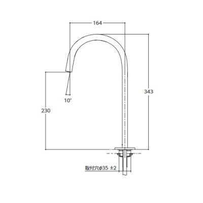 画像2: TOTO　TLE24SL2A　水栓金具 アクアオート(台付自動水栓) Lサイズ コンテンポラリタイプ(オーバル) AC100Vタイプ ワンプッシュなし サーモ [⇔]