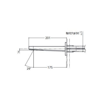 画像2: TOTO　TLE25SP1A　水栓金具 アクアオート(壁付自動水栓) コンテンポラリタイプ(角・壁付き) AC100Vタイプ 単水栓 [■]