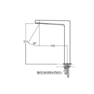 画像2: TOTO　TLE25SL2A　水栓金具 アクアオート(台付自動水栓) Lサイズ コンテンポラリタイプ(角) AC100Vタイプ ワンプッシュなし サーモ [⇔]