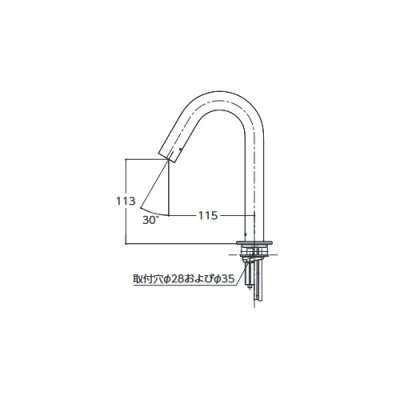 画像2: TOTO　TLE26SS2W　水栓金具 アクアオート(台付自動水栓) Sサイズ コンテンポラリタイプ 発電タイプ ワンプッシュなし サーモ [■]