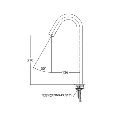 画像2: TOTO　TLE26SL2W　水栓金具 アクアオート(台付自動水栓) Lサイズ コンテンポラリタイプ 発電タイプ ワンプッシュなし サーモ [■]