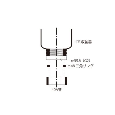 画像1: onedo/ワンド/旧マイセット 直管アダプター 各種器具 ゴミ収納器 直管アダプター 【本体同時購入のみ】 [♪]