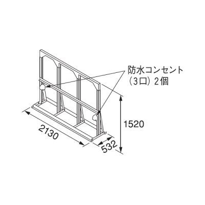 画像1: リンナイ 【UOP-E50STD-3S 23-0343】 連結スタンド3S 業務用ガス給湯器 部材 [♪]