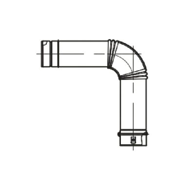 画像1: パロマ LE-6(90) 給湯器部材 エルボ