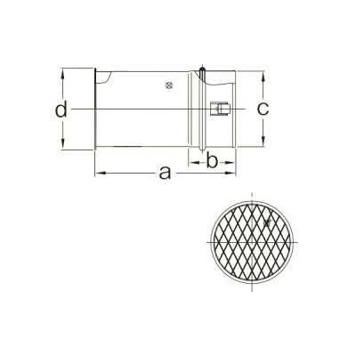 画像1: パロマ LST-8 給湯器部材 ストレート排気トップ