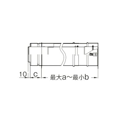 画像1: パロマ LWS-1140 給湯器部材 二重管スライド管