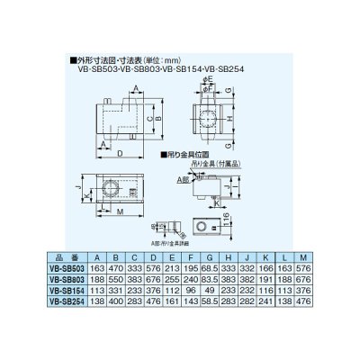 画像2: パナソニック VB-SB154 換気扇 熱交換気ユニット ベンテック部材 消音ボックス 業務用 適用パイプ:φ100mm