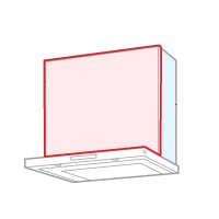 パロマ VZP-90-555HN(SW) レンジフード 部材 前幕板 VRACシリーズ 幅90cm 総高さ600mm ホワイト (タカラ製)