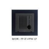 アイホン PPW-1P テレビドアホン部材 ポスト・ポール用ユニット子機シリーズ 1ユニット用取付枠 埋込ボックス用