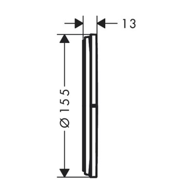 画像2: ハンスグローエ 15558000 ShowerSelect Comfort S バルブ 埋込式 3アウトレット切替用 φ155(化粧部) クロム ♪