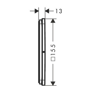 画像2: ハンスグローエ 15587000 ShowerSelect Comfort Q バルブ 埋込式 3アウトレット切替用 (化粧部) クロム ♪