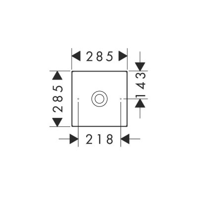 画像2: ハンスグローエ 42002000 アクサー 洗面ボウル 285/285 クロム ♪