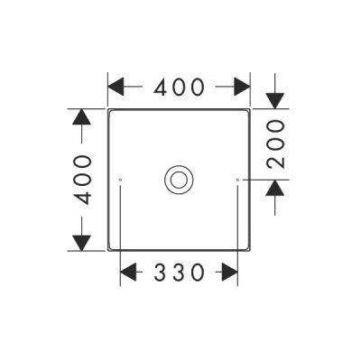 画像2: ハンスグローエ 42003000 アクサー 洗面ボウル 400/400 クロム ♪