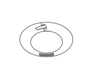 パロマ FEKRT-100 給湯器部材 メガネリング(2枚入り)