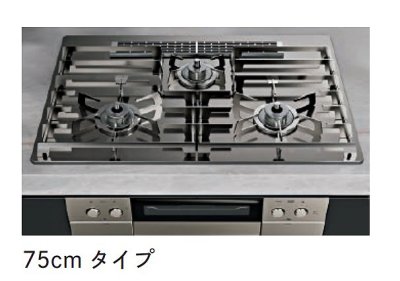 画像2: ノーリツ DP0171 ストーブグレイツ STOVE GRATES 全面ごとく 75cm用 ビルトインコンロ部材