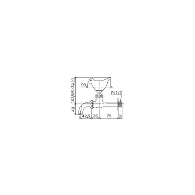 画像2: ガーデニング水栓 KVK　K125A　単水栓