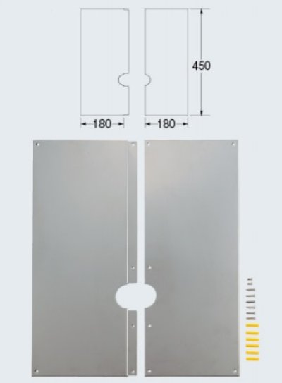 画像1: 水栓金具 カクダイ　410-485　循環金具用化粧カバー [□]