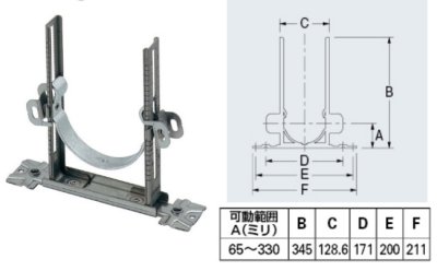 画像1: 水栓金具 カクダイ　625-456-100D　レベルバンド [□]