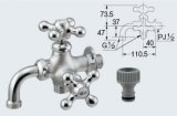 ガーデニング カクダイ　704-116-13　ガーデン用万能ホーム双口水栓 [□]