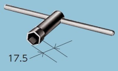 画像1: 工具 TOTO　TZ22　締付工具 対辺17.5mm [■]