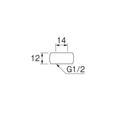 画像2: 水栓金具 三栄水栓　U32-12　アングル止水栓用ナット