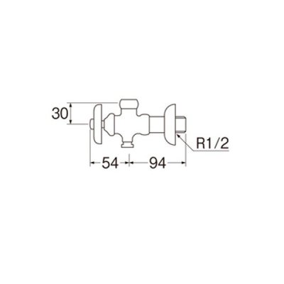 画像2: 水栓金具 三栄水栓　V225AK-2X2-13　寒冷地 止水栓本体