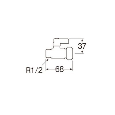 画像2: 水栓金具 三栄水栓　V612-13X13　架橋ポリボールバルブ