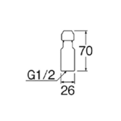 画像2: 水栓部材 三栄水栓　V843F-13　水栓部品 逆止弁 定流量ソケット