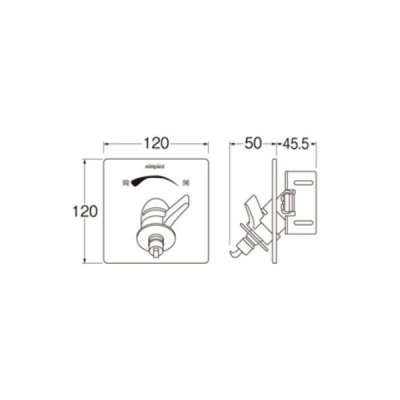 画像2: 水栓金具 三栄水栓　V9652LU-1　単水栓 水道用コンセント　シンプレット 洗濯機用