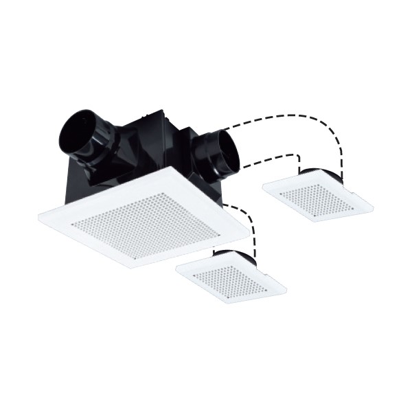 三菱 VD-15ZFFLC13 換気扇 浴室 トイレ 洗面所用 ダクト用換気扇 天井埋込形 24時間換気機能 サニタリー用 3部屋換気用 低騒音形 ( VD-15ZFFLC12の後継品) [] - まいどDIY