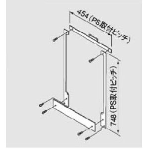 給湯器 部材 ノーリツ 【PS金枠セットPK-D470NR 0702126】 PS金枠