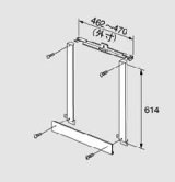 画像: 給湯器 部材 ノーリツ　【PS金枠セットPK-D470NR 0702126】　PS金枠セット（取り替え用アダプター） PS設置給湯器取り替え専用部材