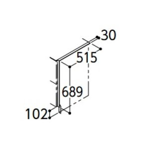 画像: TOTO エンドスペーサー(ドア枠用) 【LEWB030GBN1G】 サクア フロアキャビネット用 受注生産品 [♪■§]