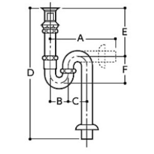 水栓金具 TOTO T7SW7 洗面器用排水金具 32mm ワンプッシュ式専用排水