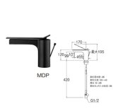 画像: 水栓金具 三栄水栓　K4731PJV-MDP-13　シングルワンホール洗面混合栓 洗面所用 節水水栓