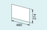 画像: ガス給湯器 部材 リンナイ　DSP-1600　浴室テレビ取替用化粧プレート [≦]