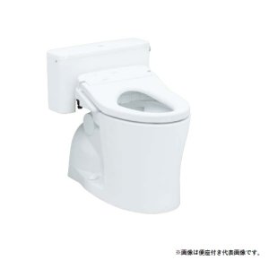 画像: TOTO　CFS497BP　パブリックコンパクト便器 フラッシュタンク式 壁排水 排水心120mm 掃除口なし 止水栓標準 [♪■]