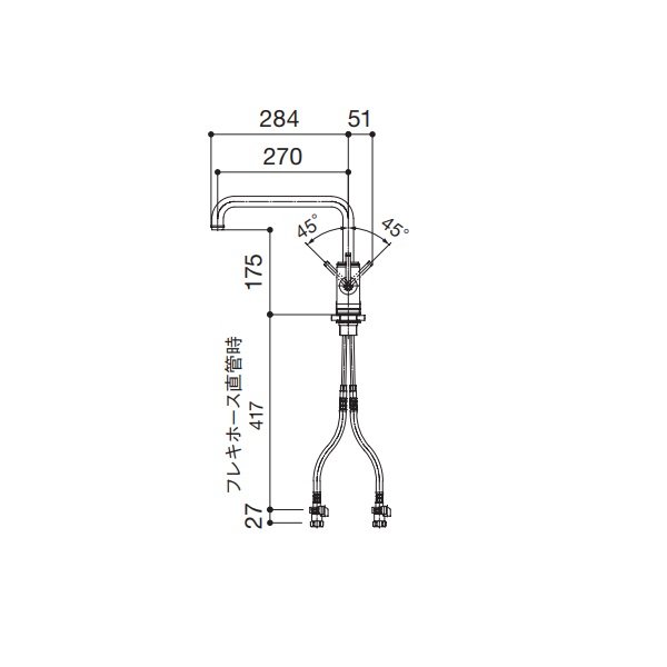 画像2: マイセット/onedo/ワンド SOUシリーズ 【cye K87410JV-MDP-13】 水栓金具 マットブラック ※受注生産 [♪§] (2)