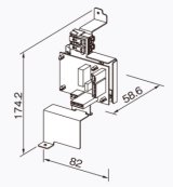 画像: 給湯器 部材 ノーリツ 【換気扇連動リレーセット 0709359】 バスイング(GTS)専用部材